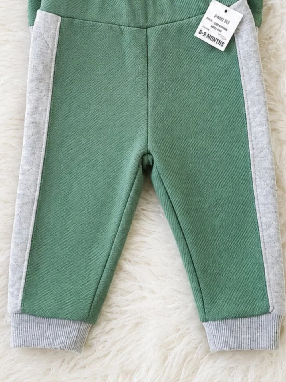 First Impressions Green Baby Boy 2-Pc. Shirt & Pants Set SZ 6-9M